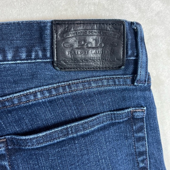 Polo Ralph Lauren 36W 30L The Varick Dark Blue Slim Jeans - Picture 5 of 10